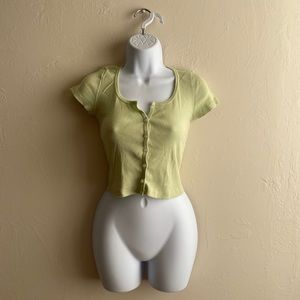 Brandy Melville Green Zelly Top